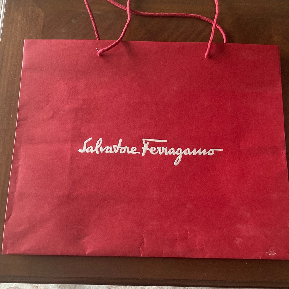 Salvatore Ferragamo Red Tote Bag